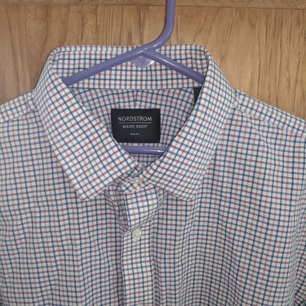 Nordstrom Trim Fit Dress Shirt 16.5 32/33